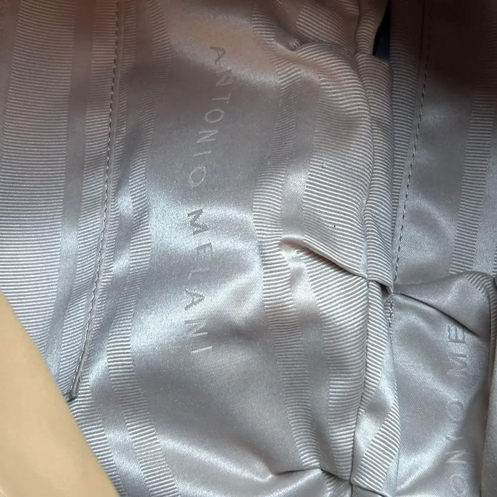 ANTONIO MELANI Genuine Tan Leather Bag‎